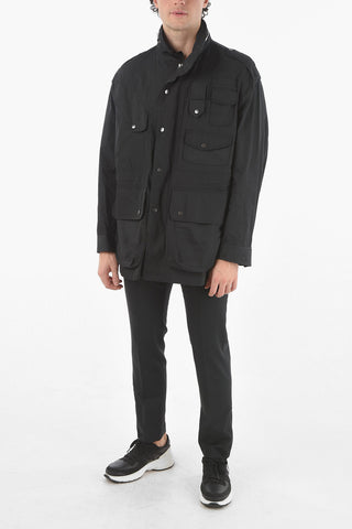 Removable Hood Oversized Utility Jacket