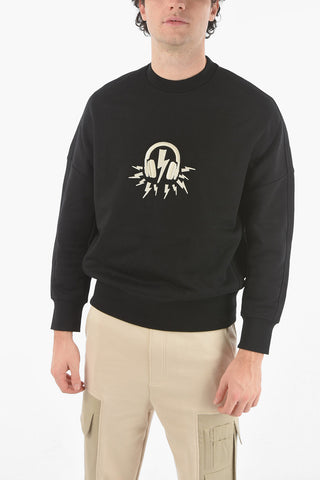 Embroidered Logo D.J. BOLT Baggy Sweatshirt