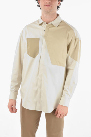 Standard Collar WORKWEAR Two Tone Shirt