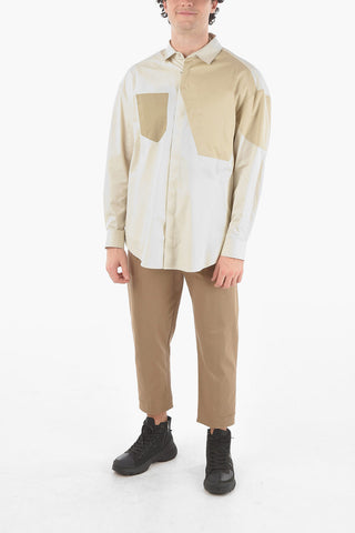 Standard Collar WORKWEAR Two Tone Shirt