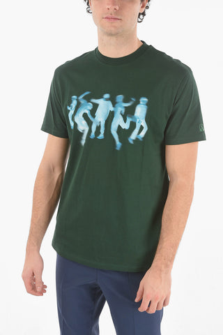 T-Shirt Girocollo BLURRED DANCERS in Cotone