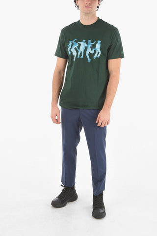 T-Shirt Girocollo BLURRED DANCERS in Cotone