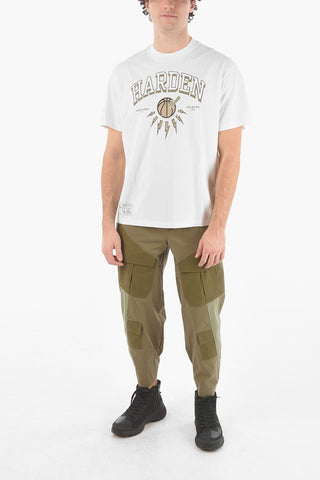 JAMES HARDEN x NEIL BARRETT Crewneck T-Shirt with Printed Logo