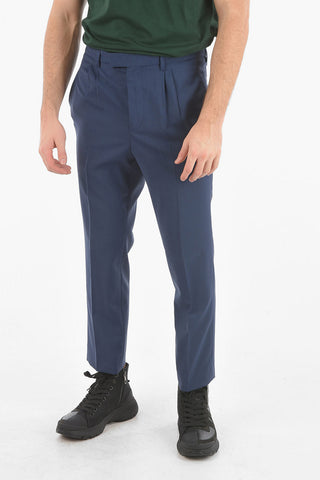 Double-pleated LOOSE TAPERED Low-Rise Pants