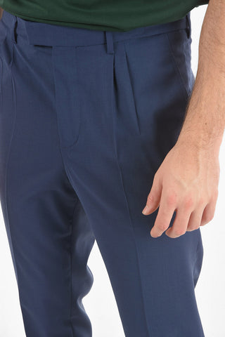 Double-pleated LOOSE TAPERED Low-Rise Pants