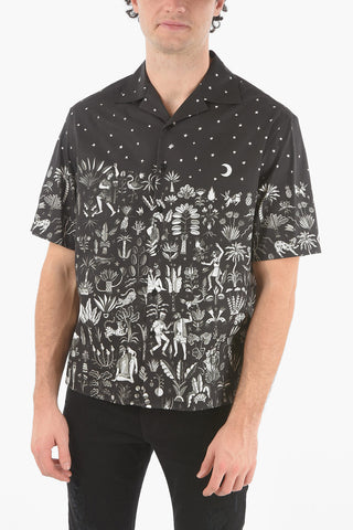 Short-sleeved DANCING IN THE MOONLIGHT Camp Collar Shirt
