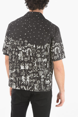 Short-sleeved DANCING IN THE MOONLIGHT Camp Collar Shirt