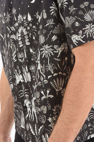 Short-sleeved DANCING IN THE MOONLIGHT Camp Collar Shirt