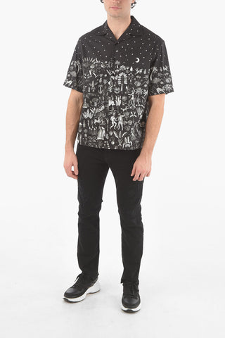 Short-sleeved DANCING IN THE MOONLIGHT Camp Collar Shirt