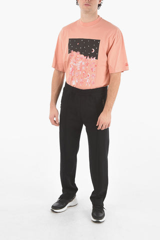 Tailored LOOSE LOW RISE Sweatpants with Elastic Waistband