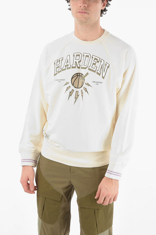 JAMES HARDEN x NEIL BARRETT Felpa Girocollo Easy Fit con Logo Stampato