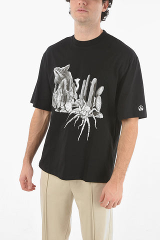 Crewneck CACTUS Printed Easy Fit T-Shirt