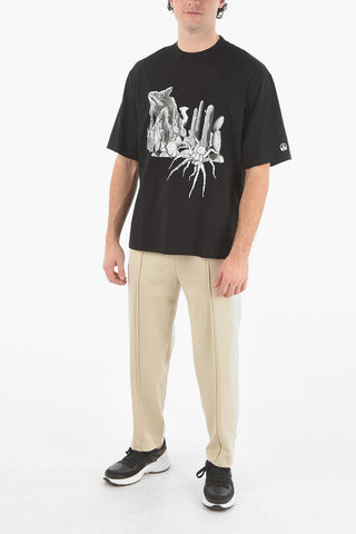 Crewneck CACTUS Printed Easy Fit T-Shirt