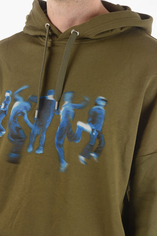 Baggy BLURRED DANCERS Cotton Hoodie