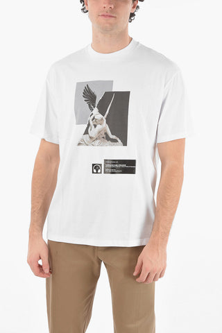 Crew Neck HERMITAGE CUPID & PSYCHE + PEGASUS Cotton T-Shirt