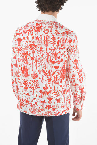Standard Collar DANCING IN THE MOONLIGHT Shirt with Breast-pocket