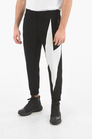 Zipped Pocket TRI-COLOUR BOLT Low-Rise Joggers