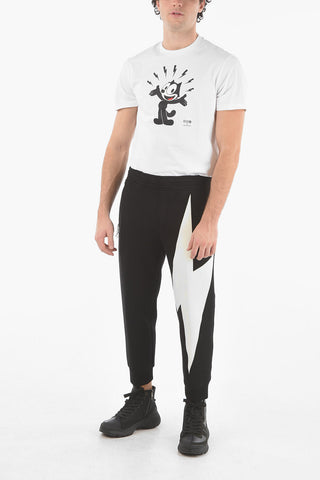 Zipped Pocket TRI-COLOUR BOLT Low-Rise Joggers