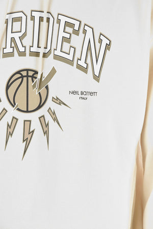 JAMES HARDEN x NEIL BARRETT Easy Fit Sweatshirt mit Kapuze und bedrucktem Logo