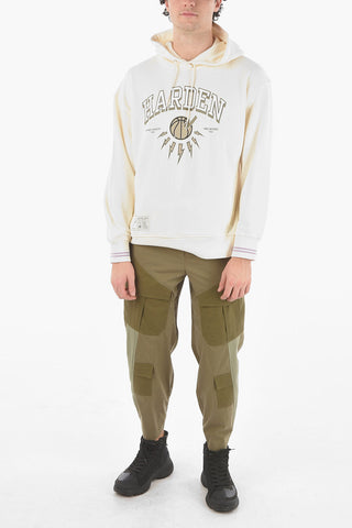 JAMES HARDEN x NEIL BARRETT Felpa Easy Fit con Capuccio e Logo Stampato
