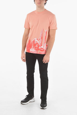 Printed Slim Fit CACTUS T-Shirt