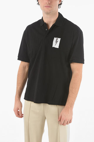 Loose Fit Polo FLAG BOLT with Printed Logo