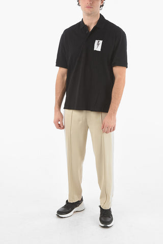 Loose Fit Polo FLAG BOLT with Printed Logo