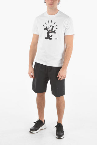 FELIX x NEIL BARRETT T-Shirt Girocollo Slim Fit in Cotone
