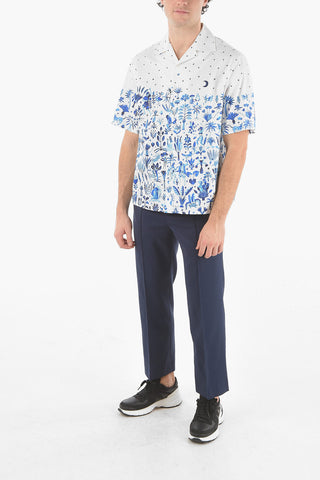 Camicia Camp Collar DANCING IN THE MOONLIGHT a Maniche Corte