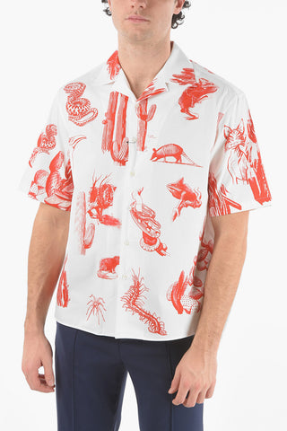 Short-sleeved BURNING MAN Camp Collar Shirt