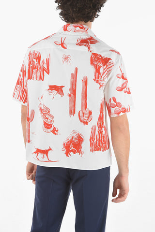 Short-sleeved BURNING MAN Camp Collar Shirt
