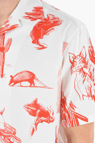 Short-sleeved BURNING MAN Camp Collar Shirt