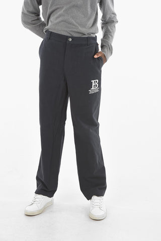Embroidered Logo Cotton Chino Pants