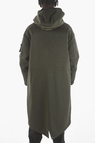EMPORIO RECYCLED Virgin wool-blend Parka with Removable Duck Down Puffer