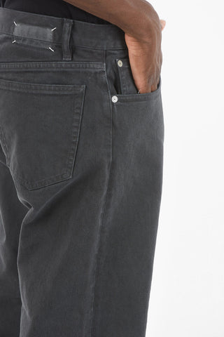 22cm frayed hem regular waist jeans