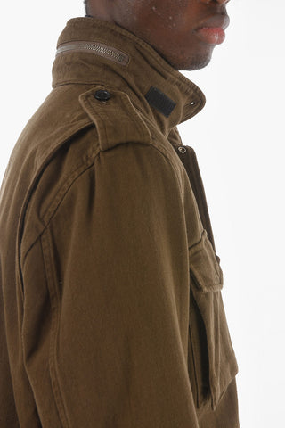 Utility Jacket With Hidden Hood And Removable Padding