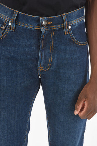 ID LUXURY DENIM Dark Wash Slim Fit Denims