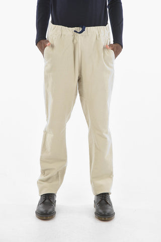 Back Flap Pockets Pants With Drawstring