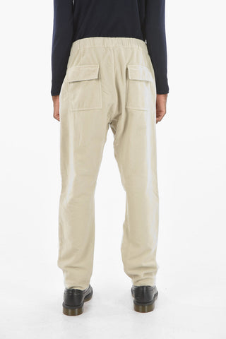 Back Flap Pockets Pants With Drawstring