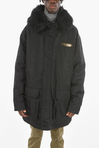 COUTURE! Padded Parka with Faux-fur Hood