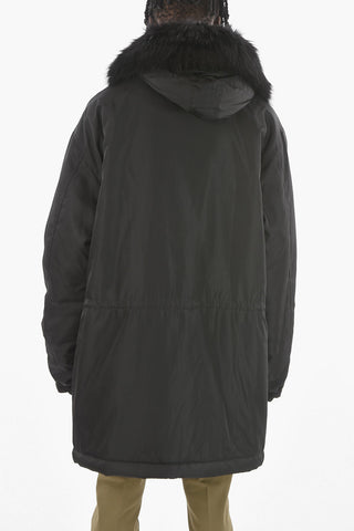 COUTURE! Padded Parka with Faux-fur Hood