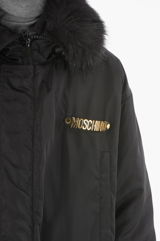 COUTURE! Padded Parka with Faux-fur Hood