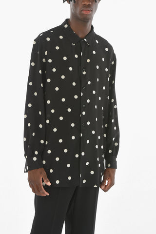 Dot Pattern Silk Shirt