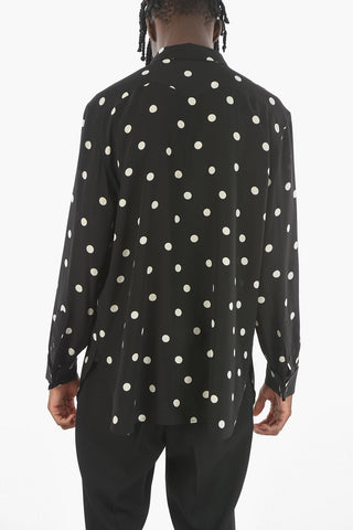 Dot Pattern Silk Shirt
