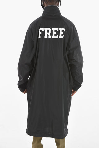 Tech Fabric FREE Trench with Lettering Logo Embroidery