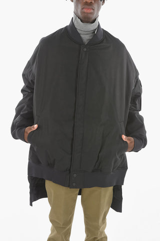 Asymmetric Padded Bomber Jacket