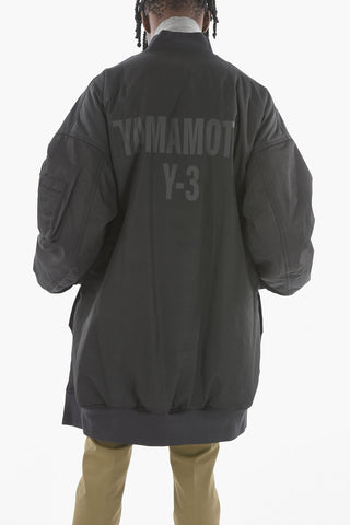 Asymmetric Padded Bomber Jacket