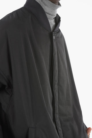 Asymmetric Padded Bomber Jacket