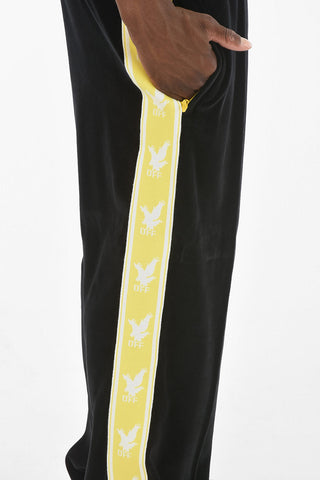 Side Contrasting Band MR PORTER Velour Swatpants