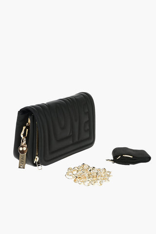 LOVE Borsa A Tracolla Con Catena E Lettering In Rilievo